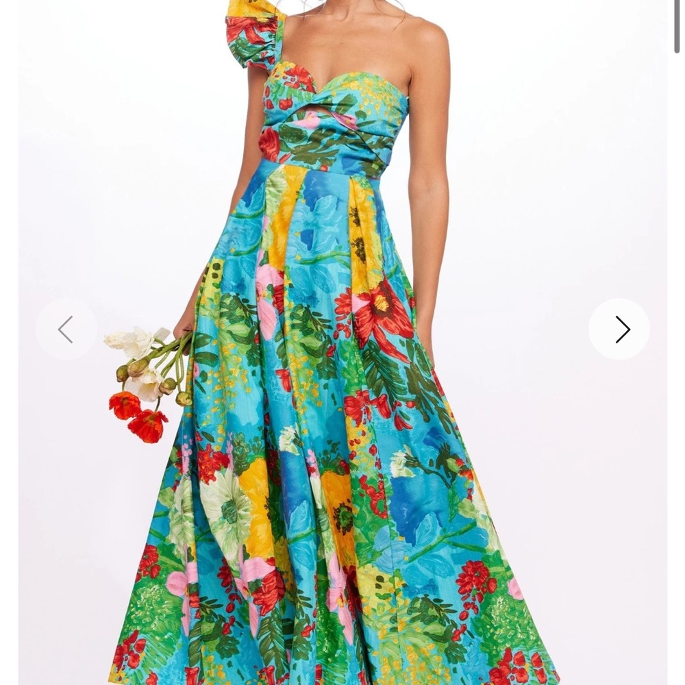 Eva Franco Colorful Floral Dress